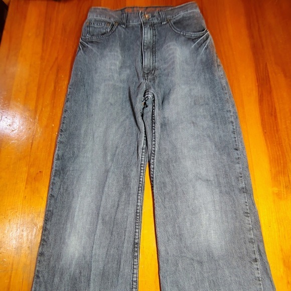Womens Slim Gray‎ Denim Jeans Size 16 bootcut bell bottom Arizona Jean Co - Picture 5 of 11